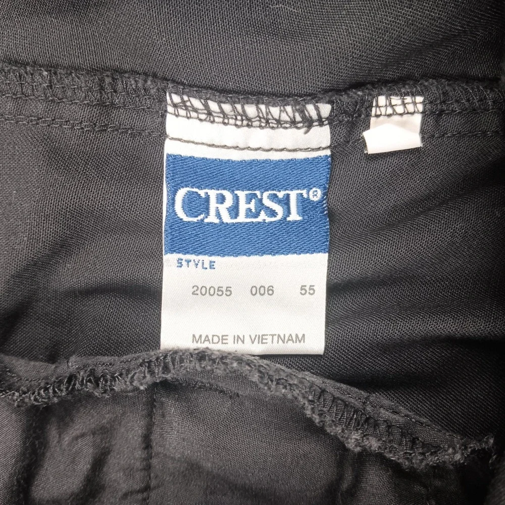 Crest Cargo Pant 20055 Men 36x31 Black Straight Leg Cotton Blend Workwear